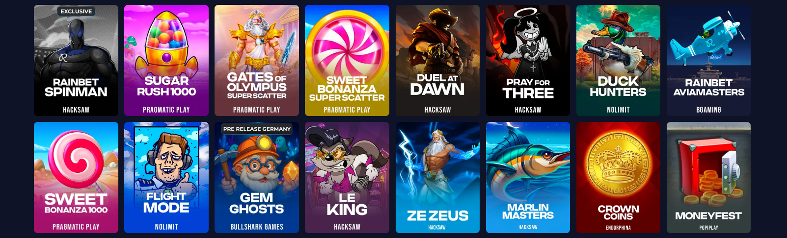 Rainbet mobiele app